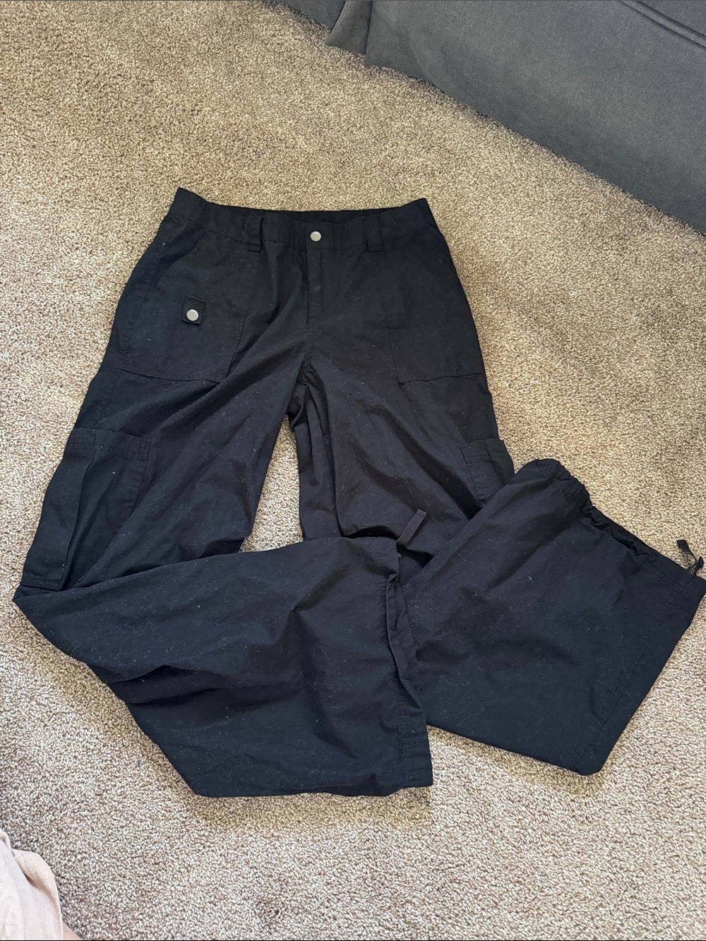 wild fable Black Wide-Leg Cargo Pants